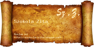 Szokola Zita névjegykártya